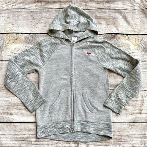 Abercrombie Kids Grey French Terry Hoodie Sweatshirt Girl’s Sz S 10